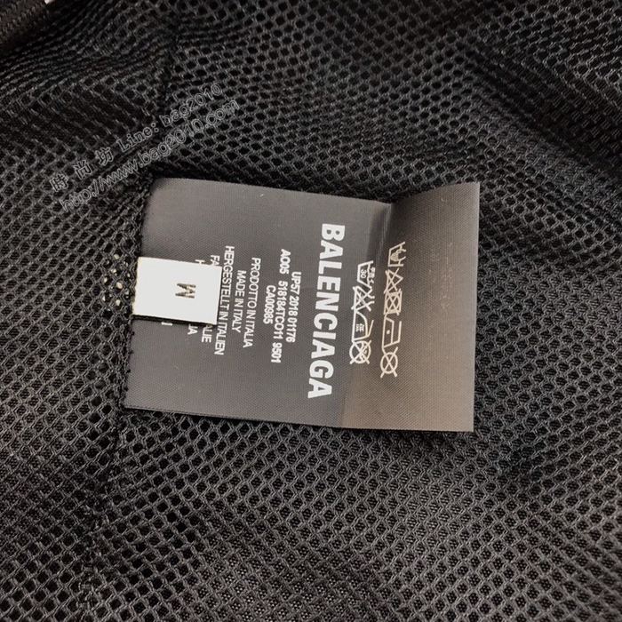Balenciaga男裝 巴黎世家黑白撞色風衣外套 原版牛仔拼接 高版本OS寬鬆版型 情侶款  ydi3206